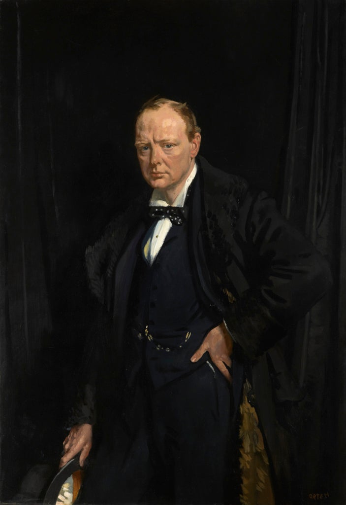 Portrait Of Winston Churchill In Crisis To Go On Public Display The   AN11232762ONE USE ONLY. NO  